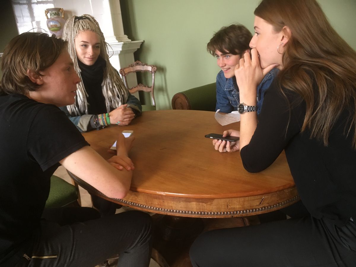 Elever og lærere fra Königs Wusterhausen på besøg