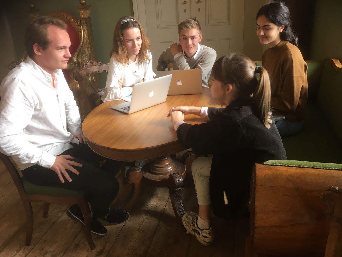 Elever og lærere fra Königs Wusterhausen på besøg