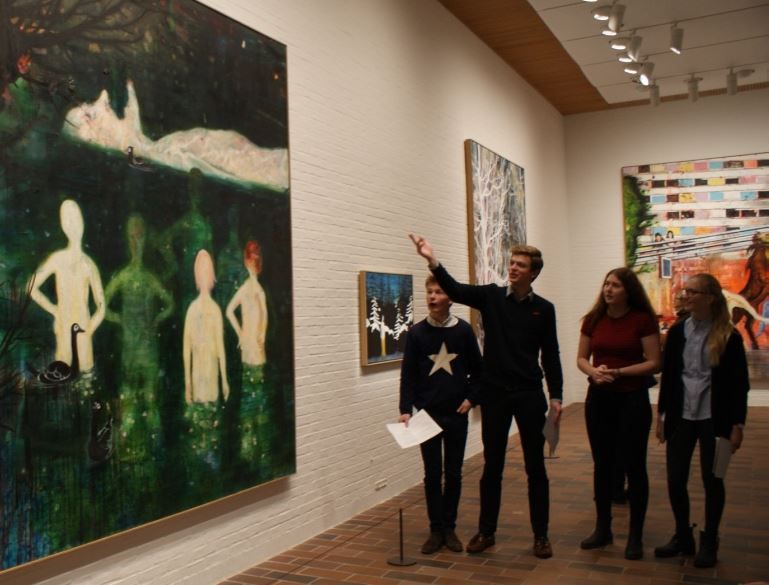 Billedkunsthold på ekskursion