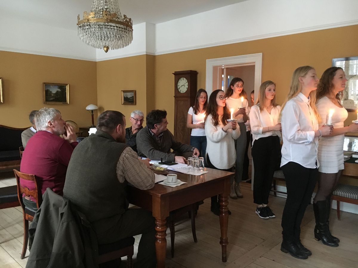 Luciaoptog på Stiftelsen