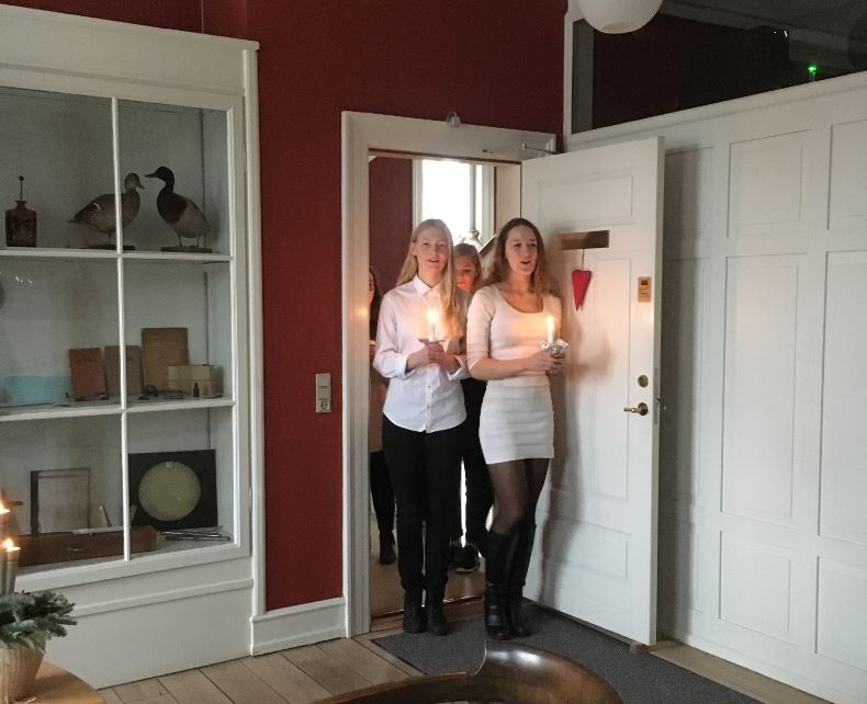 Luciaoptog på Stiftelsen