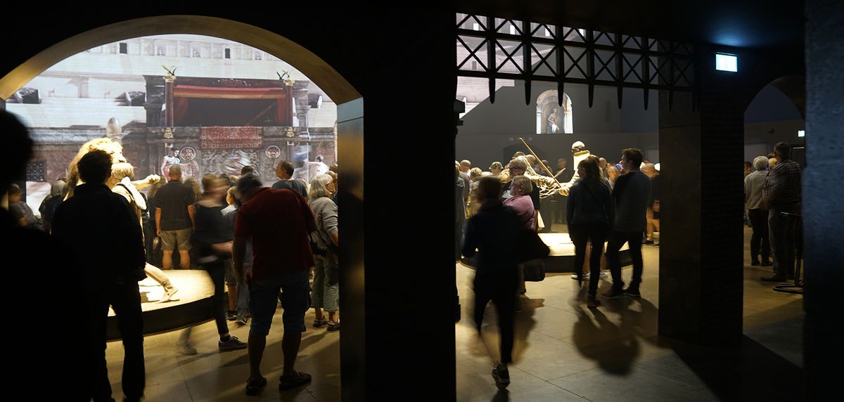 Latinholdet overværede en gladiatorkamp