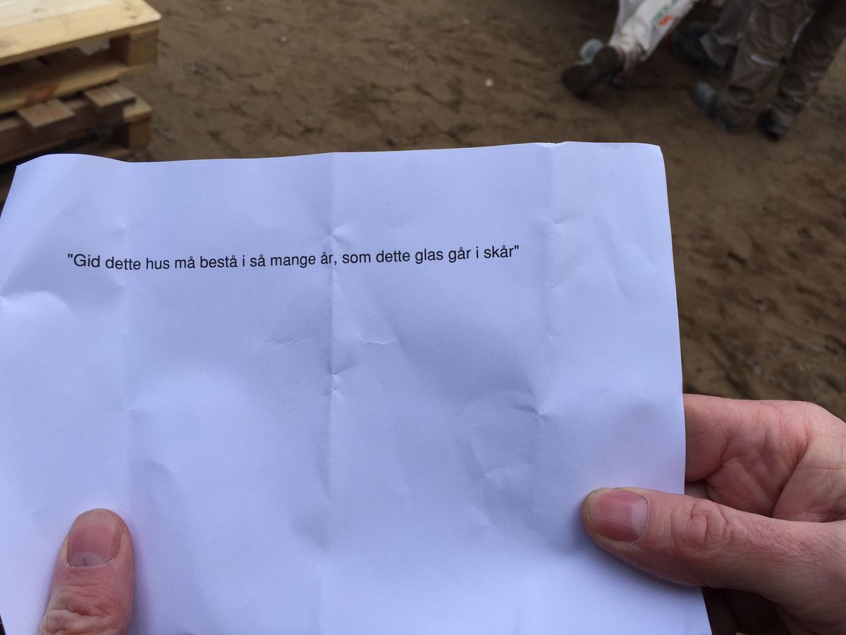 Hurra - vi har holdt rejsegilde