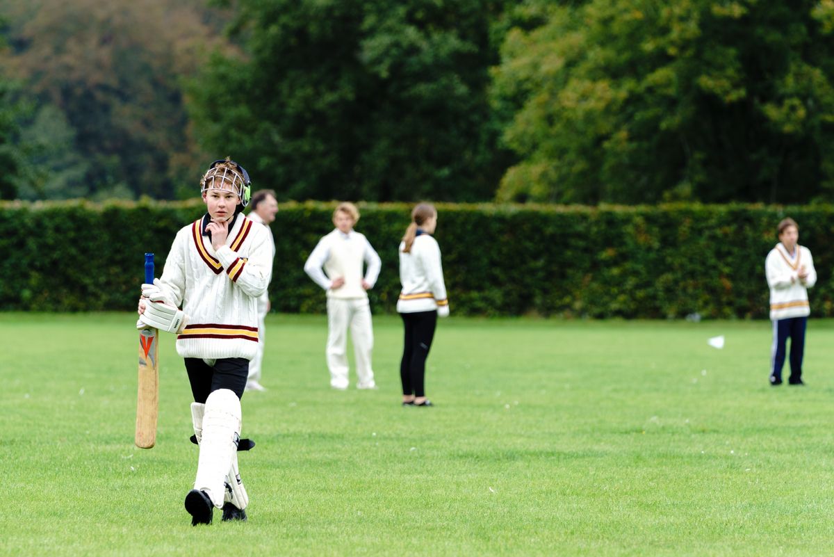 Gammel Soraner Cricketkamp på skolen