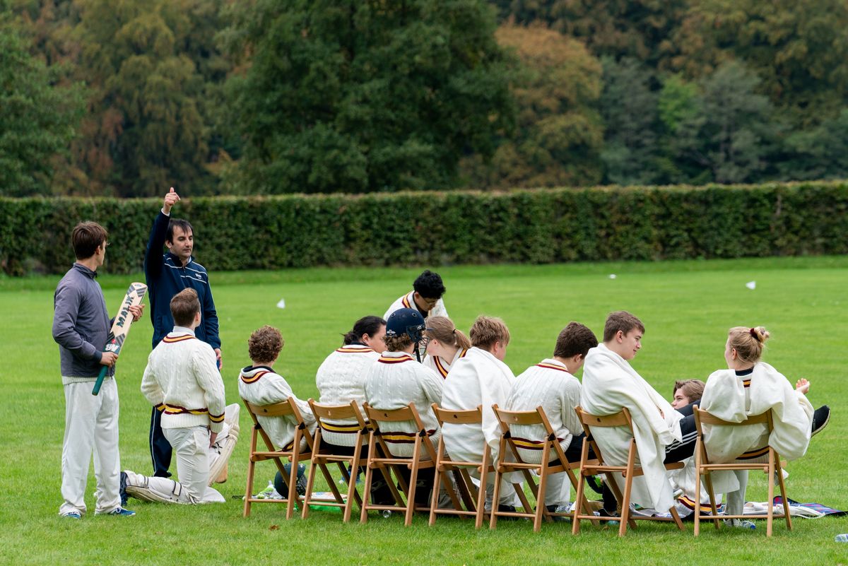 Gammel Soraner Cricketkamp på skolen
